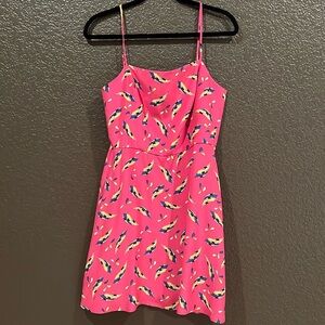HVN Mini Nora Dress Pink Divers Silk Sz 10 (~M)
